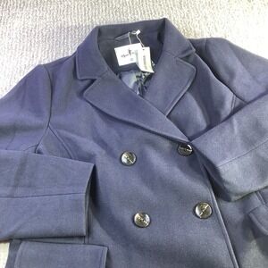 Agnes Orinda Womens 2X Plus Size Double Breasted Overcoat Jacket Business Casual